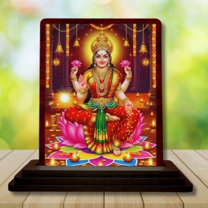 Car Desk/Table Top Goddess Lakshmi Wooden Photo Stand 3x4 Inches, Compact & Stylish Spiritual Display For Car, Home & Office (Pack Of 1) (F14169) Car Desk/Table Top Goddess Lakshmi Wooden Photo Stand 3x4 Inches, Compact & Stylish Spiritual Display For Car, Home & Office (Pack Of 1) (F14169)