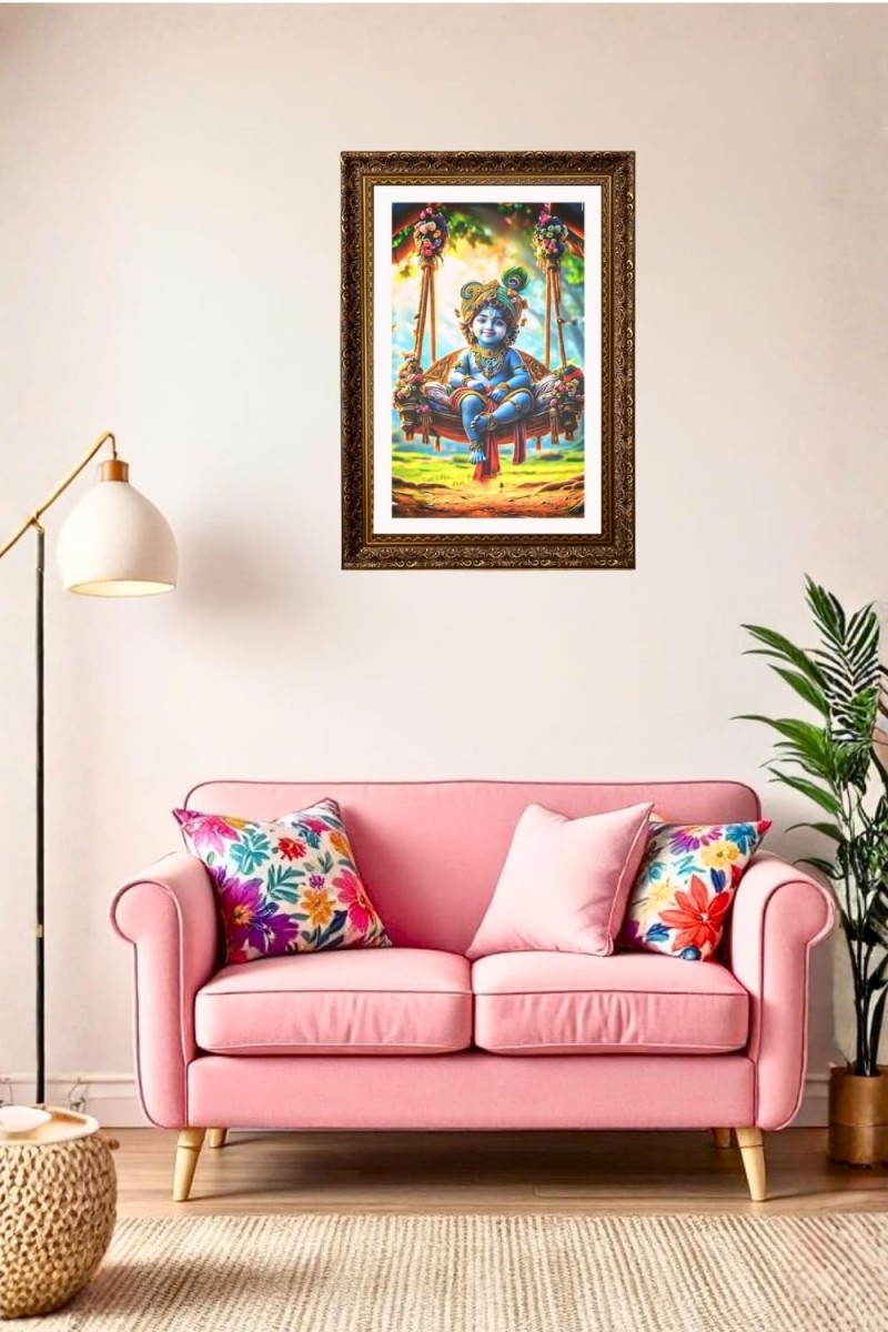 Vertical16X24 Inches Frame Big Photo Frame - 20x28 Inches For Home,Temple & Office Decoration (F10936)