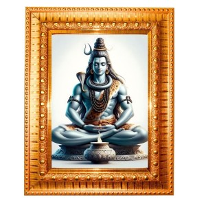 Goddess Gayathri Devi Golden Designer Photo Frame | 16x20 Inch Religious Wall Hanging Frame For Home, Office Decoration and Spiritual Gift Item (M1) Goddess Gayathri Devi Golden Designer Photo Frame | 16x20 Inch Religious Wall Hanging Frame For Home, Office Decoration and Spiritual Gift Item (M1)