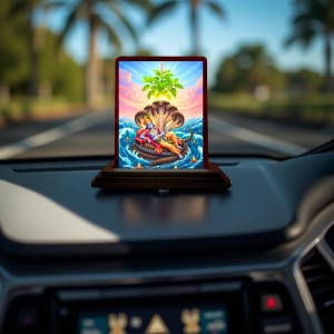 Car Desk/Table Top Lord Vishnu And Lakshmi Wooden Photo Stand 3x4 Inches, Compact & Stylish Spiritual Display For Car, Home & Office (Pack Of 1) (F14302) Car Desk/Table Top Lord Vishnu And Lakshmi Wooden Photo Stand 3x4 Inches, Compact & Stylish Spiritual Display For Car, Home & Office (Pack Of 1) (F14302)