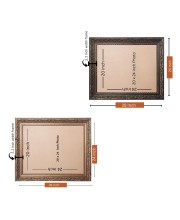 Sri Ramakrishna,Sarada Devi,Swami Vivekananda Big Photo Frame - 24x28 Inches for Home,Temple & Office Decoration