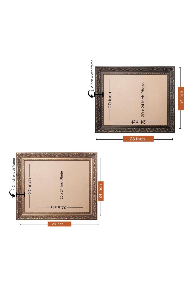 Sri Ramakrishna,Sarada Devi,Swami Vivekananda Big Photo Frame - 24x28 Inches for Home,Temple & Office Decoration