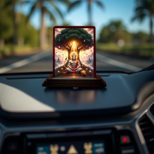 Car Desk/Table Top Lord Hanuman Wooden Photo Stand 3x4 Inches, Compact & Stylish Spiritual Display For Car, Home & Office (Pack Of 1) (F14345) Car Desk/Table Top Lord Hanuman Wooden Photo Stand 3x4 Inches, Compact & Stylish Spiritual Display For Car, Home & Office (Pack Of 1) (F14345)