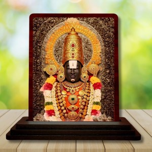 Car Desk/Table Top Lord Balaji Wooden Photo Stand 3x4 Inches, Compact & Stylish Spiritual Display For Car, Home & Office (Pack Of 1) (F15156) Car Desk/Table Top Lord Balaji Wooden Photo Stand 3x4 Inches, Compact & Stylish Spiritual Display For Car, Home & Office (Pack Of 1) (F15156)