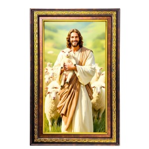 Lord Jesus Digital Golden Balck Color Photo Frame | Hindu Religious Wall Decor | 10x16 Inches - Inspirational Wall Art For Office, Home Decor - Ideal Spiritual Gift (F16741) Lord Jesus Digital Golden Balck Color Photo Frame | Hindu Religious Wall Decor | 10x16 Inches - Inspirational Wall Art For Office, Home Decor - Ideal Spiritual Gift (F16741)