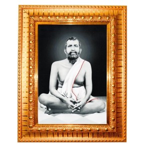 Sri Ramkrishna Golden Designer Photo Frame | 10x14 Inch Religious Wall Hanging Frame For Home & Office Decoration | Hindu Deity Spiritual Gift Item Sri Ramkrishna Golden Designer Photo Frame | 10x14 Inch Religious Wall Hanging Frame For Home & Office Decoration | Hindu Deity Spiritual Gift Item