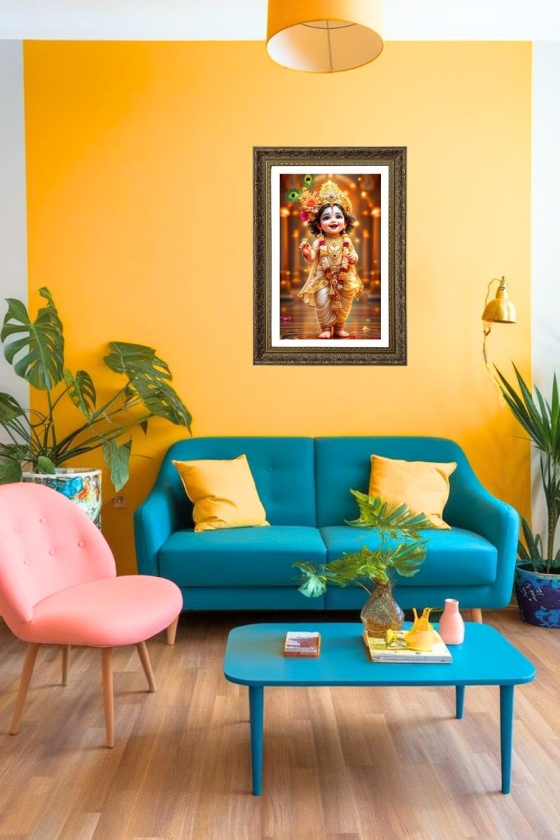 Vertical16X24 Inches Frame Big Photo Frame - 20x28 Inches For Home,Temple & Office Decoration (F10821)