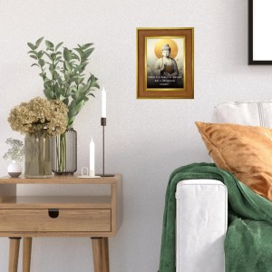 Lord Buddha Photo Frame 16x20 Inches-Brown Wooden Frame For Home, Office & Temple Decoration And Gifting (F6305) Lord Buddha Photo Frame 16x20 Inches-Brown Wooden Frame For Home, Office & Temple Decoration And Gifting (F6305)