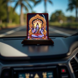 Car Desk/Table Top Lord Shiva Wooden Photo Stand 3x4 Inches, Compact & Stylish Spiritual Display For Car, Home & Office (Pack Of 1) (F14310) Car Desk/Table Top Lord Shiva Wooden Photo Stand 3x4 Inches, Compact & Stylish Spiritual Display For Car, Home & Office (Pack Of 1) (F14310)