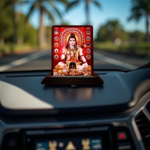 Car Desk/Table Top Lord Shiva Wooden Photo Stand 3x4 Inches, Compact & Stylish Spiritual Display For Car, Home & Office (Pack Of 1) (F14533) Car Desk/Table Top Lord Shiva Wooden Photo Stand 3x4 Inches, Compact & Stylish Spiritual Display For Car, Home & Office (Pack Of 1) (F14533)