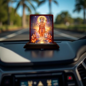 Car Desk/Table Top Lord Dattatreya Wooden Photo Stand 3x4 Inches, Compact & Stylish Spiritual Display For Car, Home & Office (Pack Of 1) (F14339) Car Desk/Table Top Lord Dattatreya Wooden Photo Stand 3x4 Inches, Compact & Stylish Spiritual Display For Car, Home & Office (Pack Of 1) (F14339)
