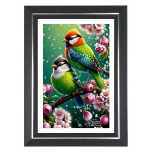 Paradise Flycatcher Photo Wall & Table Frame | 10x14 Inch Black Designer | Perfect For Gifting & Home Decor (F9576) Paradise Flycatcher Photo Wall & Table Frame | 10x14 Inch Black Designer | Perfect For Gifting & Home Decor (F9576)