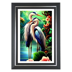 Great Blue Herons Photo Wall & Table Frame | 10x14 Inch Black Designer | Perfect For Gifting & Home Decor (F9645) Great Blue Herons Photo Wall & Table Frame | 10x14 Inch Black Designer | Perfect For Gifting & Home Decor (F9645)