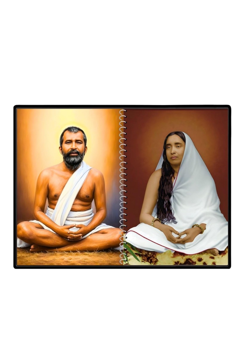 Sri Sri Ramakrishna & Maa Sarada Devi Laminated Photo - 5x7 Inches, Divine Blessings For Home & Office And Temple Decoration (F16322)