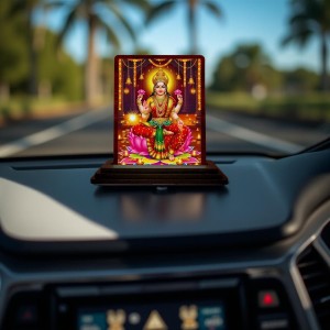 Car Desk/Table Top Maa Laxmi Wooden Photo Stand 3x4 Inches, Compact & Stylish Spiritual Display For Car, Home & Office (Pack Of 1) (F15056) Car Desk/Table Top Maa Laxmi Wooden Photo Stand 3x4 Inches, Compact & Stylish Spiritual Display For Car, Home & Office (Pack Of 1) (F15056)