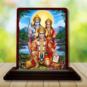 Car Desk/Table Top Lord RamSiya Wooden Photo Stand 3x4 Inches, Compact & Stylish Spiritual Display For Car, Home & Office (Pack Of 1) (F15185) Car Desk/Table Top Lord RamSiya Wooden Photo Stand 3x4 Inches, Compact & Stylish Spiritual Display For Car, Home & Office (Pack Of 1) (F15185)