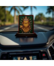 Car Desk/Table Top Lord Hanuman Wooden Photo Stand 3x4 Inches, Compact & Stylish Spiritual Display For Car, Home & Office (Pack Of 1) (F14257)