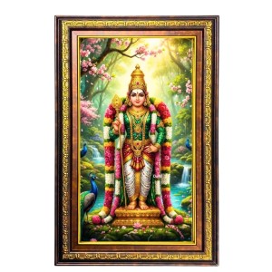 Subramanya Swamy Digital Golden Balck Color Photo Frame | Hindu Religious Wall Decor | 10x16 Inches - Inspirational Wall Art For Office, Home Decor - Ideal Spiritual Gift (F16497) Subramanya Swamy Digital Golden Balck Color Photo Frame | Hindu Religious Wall Decor | 10x16 Inches - Inspirational Wall Art For Office, Home Decor - Ideal Spiritual Gift (F16497)