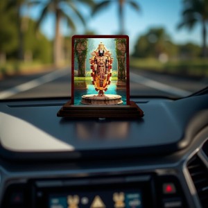 Car Desk/Table Top Lord Balaji Wooden Photo Stand 3x4 Inches, Compact & Stylish Spiritual Display For Car, Home & Office (Pack Of 1) (F14379) Car Desk/Table Top Lord Balaji Wooden Photo Stand 3x4 Inches, Compact & Stylish Spiritual Display For Car, Home & Office (Pack Of 1) (F14379)