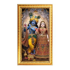 Divine Radha Krishna Digital Golden Color Photo Frame | Hindu Religious Wall Decor | 8x15 Inches - Inspirational Wall Art For Office, Home Decor - Ideal Spiritual Gift (F10234) Divine Radha Krishna Digital Golden Color Photo Frame | Hindu Religious Wall Decor | 8x15 Inches - Inspirational Wall Art For Office, Home Decor - Ideal Spiritual Gift (F10234)