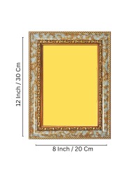 A.C. Bhaktivedanta Swami Prabhupada Spiritual Guru Digital Photo In Designer Frame, Size 8x12 Inch | Hindu Religious Picture For Home Temple, Office & Gift | Wall Art & Pooja Decor (F10492)