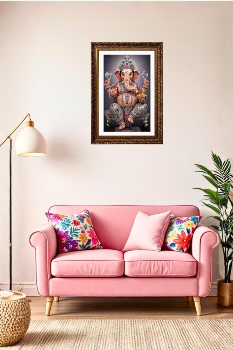 Vertical16X24 Inches Frame Big Photo Frame - 20x28 Inches For Home,Temple & Office Decoration (F10938)