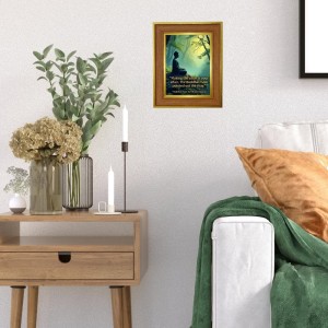 Buddha Photo Frame 10x14 Inches-Brown Wooden Frame For Home, Office & Temple Decoration And Gifting (F6324) Buddha Photo Frame 10x14 Inches-Brown Wooden Frame For Home, Office & Temple Decoration And Gifting (F6324)