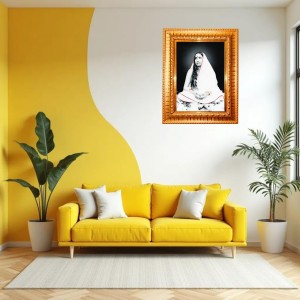Sri Sarada Devi Golden Designer Photo Frame | 14x18 Inch Religious Wall Hanging Frame For Home & Office Decoration | Hindu Deity Spiritual Gift Item Sri Sarada Devi Golden Designer Photo Frame | 14x18 Inch Religious Wall Hanging Frame For Home & Office Decoration | Hindu Deity Spiritual Gift Item