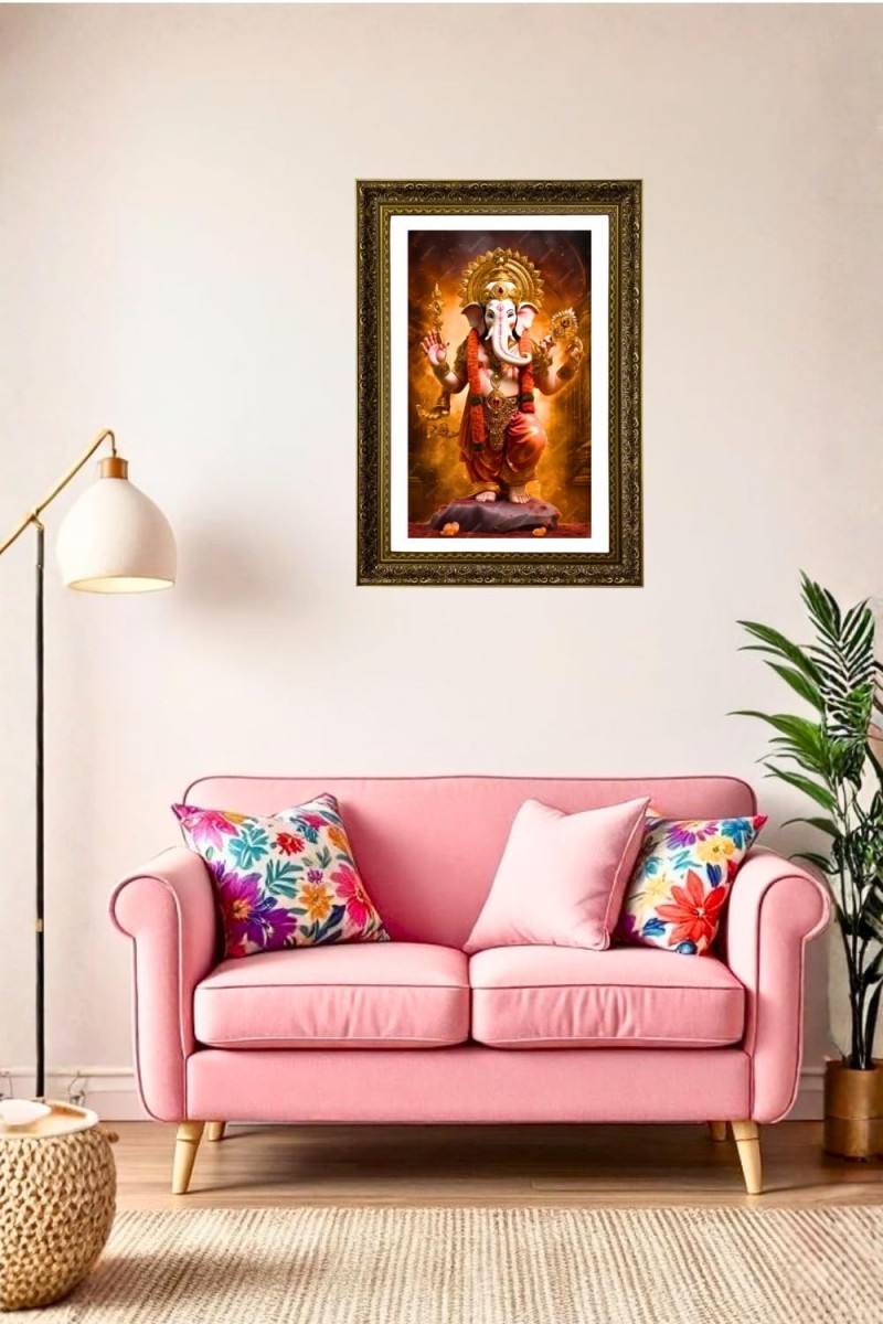 Vertical16X24 Inches Frame Big Photo Frame - 20x28 Inches For Home,Temple & Office Decoration (F10838)