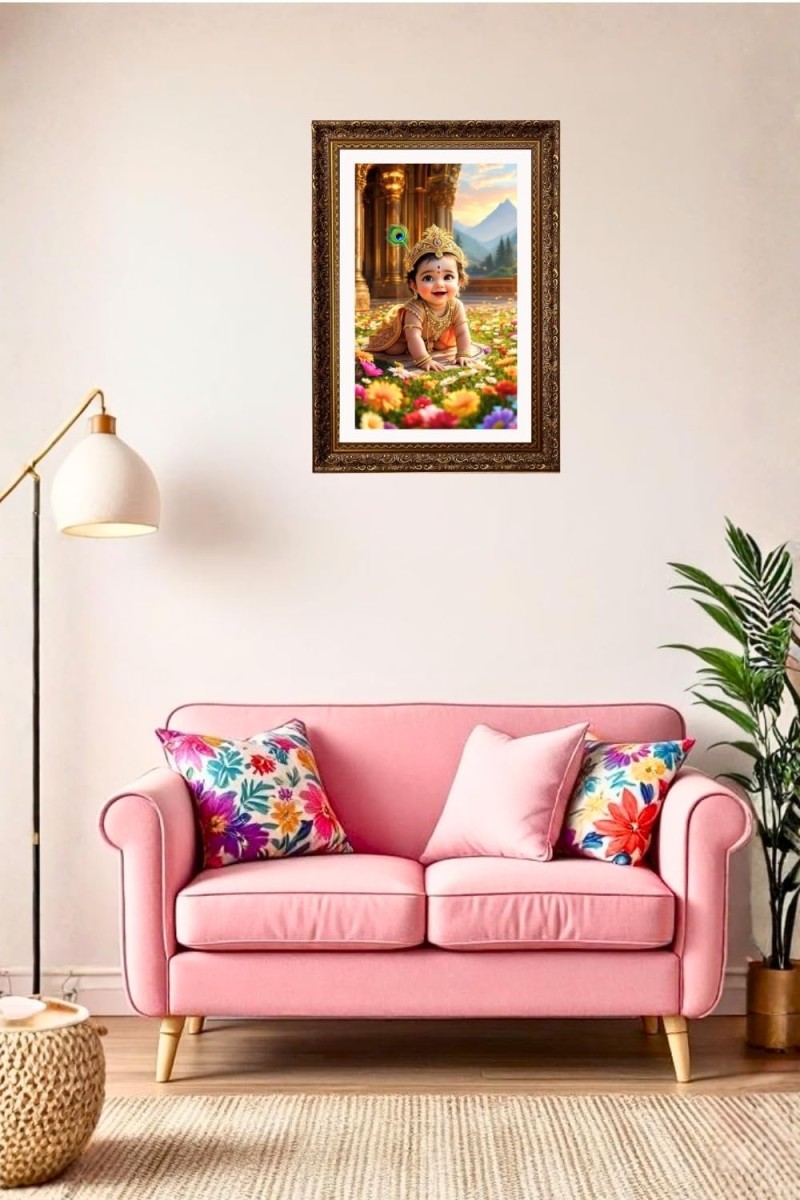 Vertical16X24 Inches Frame Big Photo Frame - 20x28 Inches For Home,Temple & Office Decoration (F10935)