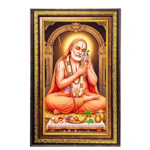 Raghavendra Swami Digital Golden Balck Color Photo Frame | Hindu Religious Wall Decor | 10x16 Inches - Inspirational Wall Art For Office, Home Decor - Ideal Spiritual Gift (F16782) Raghavendra Swami Digital Golden Balck Color Photo Frame | Hindu Religious Wall Decor | 10x16 Inches - Inspirational Wall Art For Office, Home Decor - Ideal Spiritual Gift (F16782)