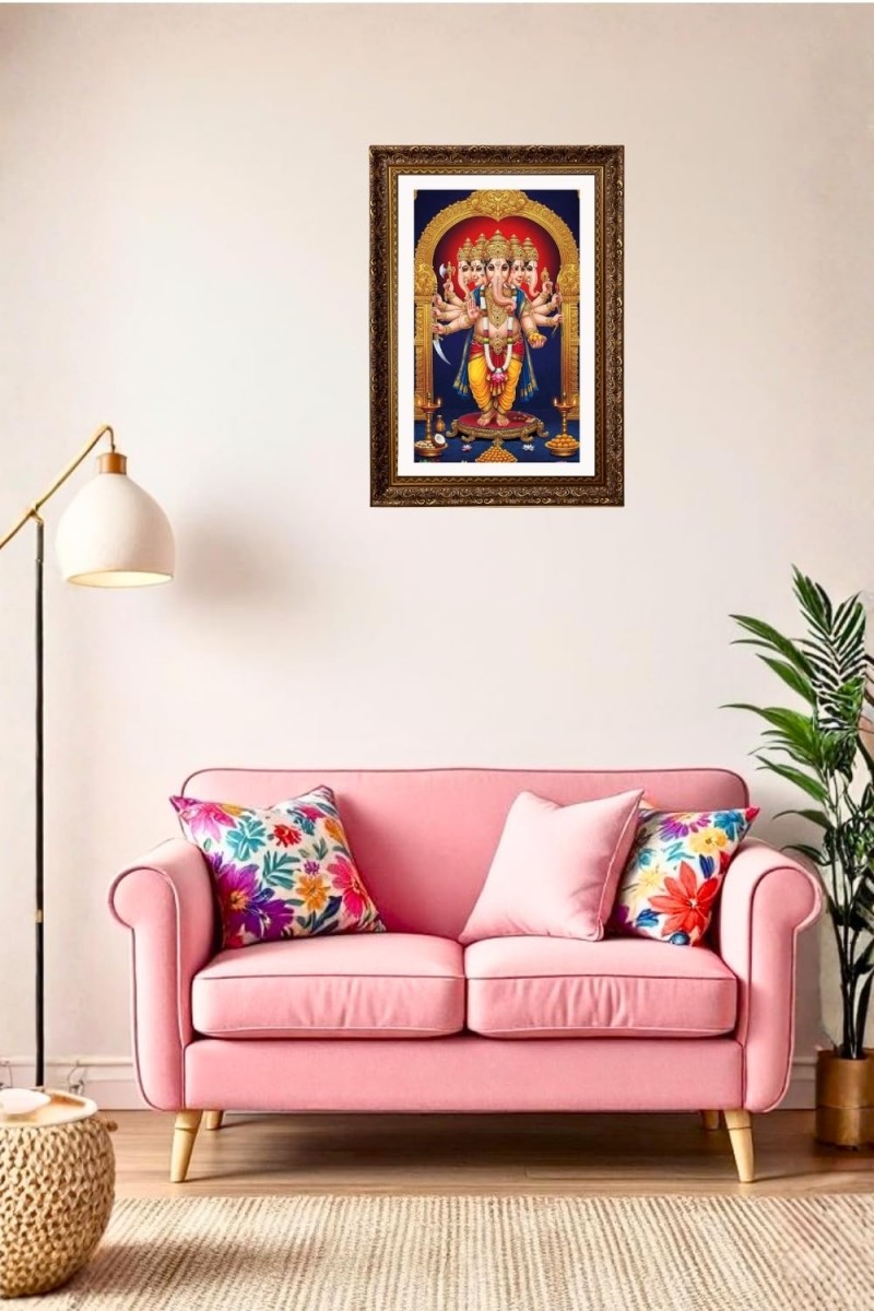 Vertical16X24 Inches Frame Big Photo Frame - 20x28 Inches For Home,Temple & Office Decoration (F10884)