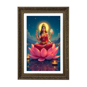 Maa Lakmi Big Photo Frame - 20x28 Inches For Home,Temple & Office Decoration (F10723) Maa Lakmi Big Photo Frame - 20x28 Inches For Home,Temple & Office Decoration (F10723)