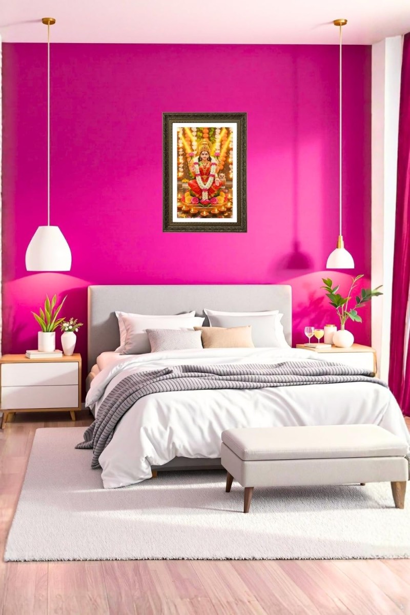 Maa Laxmi Big Photo Frame - 20x28 Inches For Home,Temple & Office Decoration (F10714)