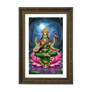Saraswati Devi Big Photo Frame - 20x28 Inches For Home,Temple & Office Decoration (F11005) Saraswati Devi Big Photo Frame - 20x28 Inches For Home,Temple & Office Decoration (F11005)