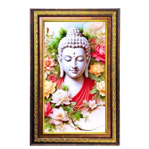 Serene Buddha Digital Golden Balck Color Photo Frame | Hindu Religious Wall Decor | 10x16 Inches - Inspirational Wall Art For Office, Home Decor - Ideal Spiritual Gift (F16844) Serene Buddha Digital Golden Balck Color Photo Frame | Hindu Religious Wall Decor | 10x16 Inches - Inspirational Wall Art For Office, Home Decor - Ideal Spiritual Gift (F16844)