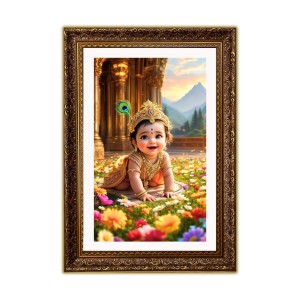 Vertical16X24 Inches Frame Big Photo Frame - 20x28 Inches For Home,Temple & Office Decoration (F10935)