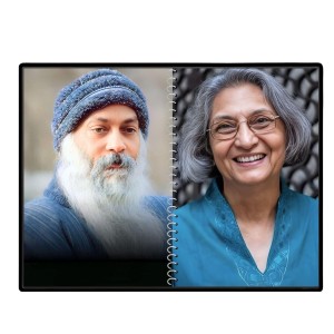 Acharya Rajneesh (Oshoo) &Maa Anand Sheela Laminated Photo - 7x9 Inches, Divine Blessings For Home & Office And Temple Decoration (F16330)