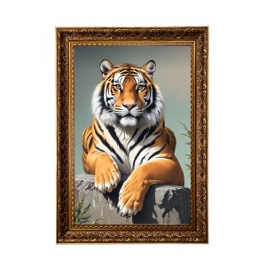 Tiger Big Photo Frame - 20x28 Inches For Home,Temple & Office Decoration (F11223) Tiger Big Photo Frame - 20x28 Inches For Home,Temple & Office Decoration (F11223)
