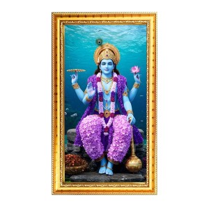 Lord Vishnu Digital Golden Color Photo Frame | Hindu Religious Wall Decor | 8x15 Inches - Inspirational Wall Art For Office, Home Decor - Ideal Spiritual Gift (F10226) Lord Vishnu Digital Golden Color Photo Frame | Hindu Religious Wall Decor | 8x15 Inches - Inspirational Wall Art For Office, Home Decor - Ideal Spiritual Gift (F10226)