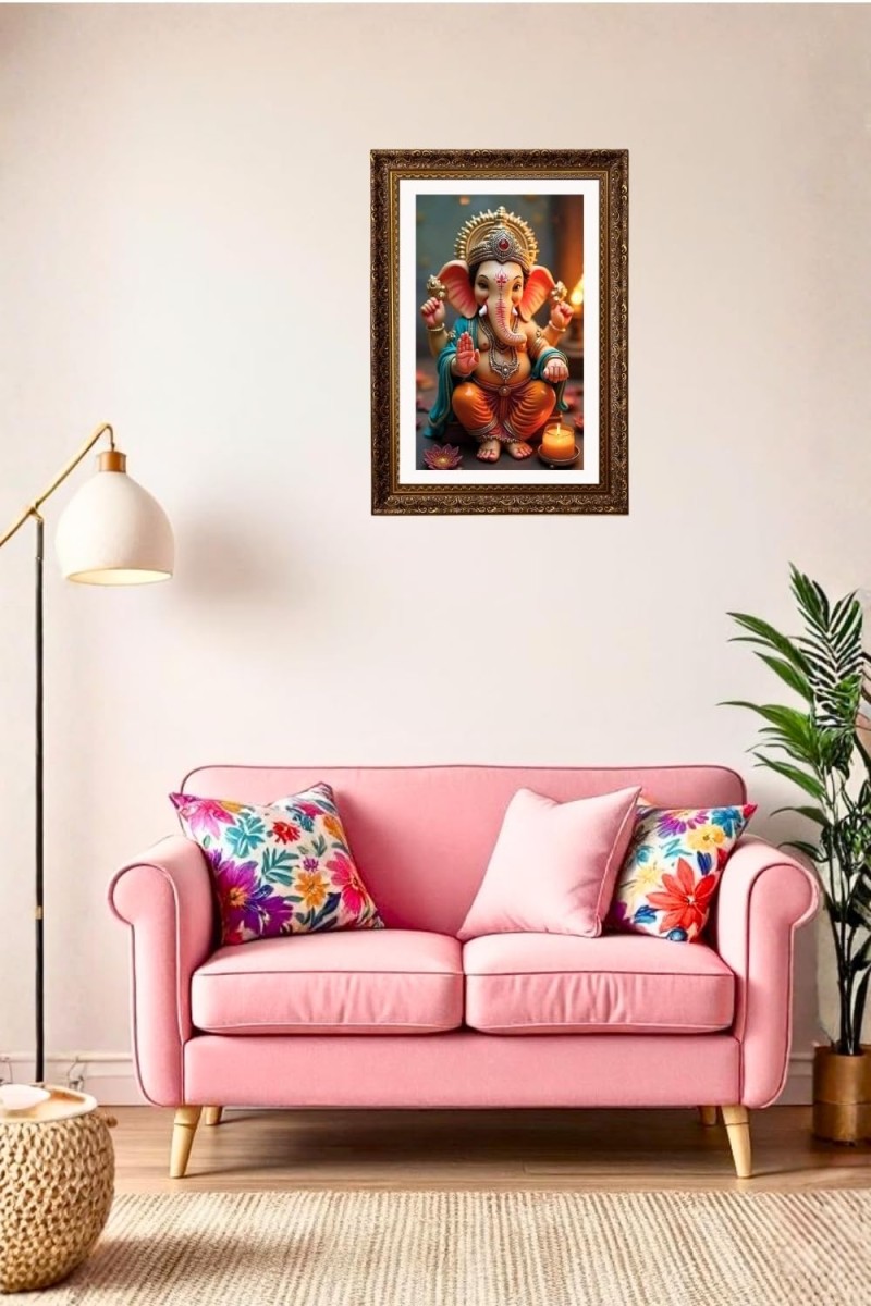 Vertical16X24 Inches Frame Big Photo Frame - 20x28 Inches For Home,Temple & Office Decoration (F10907)
