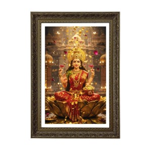 Maa Laxmi Big Photo Frame - 20x28 Inches For Home,Temple & Office Decoration (F11054)
