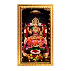 Mata Lakhsmi Digital Golden Color Photo Frame | Hindu Religious Wall Decor | 12x19 Inches - Inspirational Wall Art For Office, Home Decor - Ideal Spiritual Gift (F10239) Mata Lakhsmi Digital Golden Color Photo Frame | Hindu Religious Wall Decor | 12x19 Inches - Inspirational Wall Art For Office, Home Decor - Ideal Spiritual Gift (F10239)