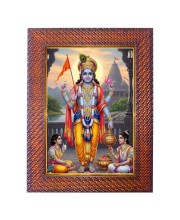 Mata Saraswati Photo Frame 19X23 Inch Religious Wall & Table Decor Frame | Mata Saraswati Spiritual Photo Frame For Home, Temple & Office (F18008X19X23)