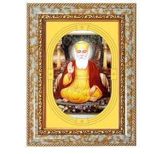 Guru Nanak Dev Ji Spiritual Guru Digital Photo In Designer Frame, Size 14x18 Inch | Hindu Religious Picture For Home Temple, Office & Gift | Wall Art & Pooja Decor (F10408) Guru Nanak Dev Ji Spiritual Guru Digital Photo In Designer Frame, Size 14x18 Inch | Hindu Religious Picture For Home Temple, Office & Gift | Wall Art & Pooja Decor (F10408)