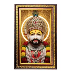 Khatu Shyam Baba Digital Golden Balck Color Photo Frame | Hindu Religious Wall Decor | 10x16 Inches - Inspirational Wall Art For Office, Home Decor - Ideal Spiritual Gift (F16476) Khatu Shyam Baba Digital Golden Balck Color Photo Frame | Hindu Religious Wall Decor | 10x16 Inches - Inspirational Wall Art For Office, Home Decor - Ideal Spiritual Gift (F16476)