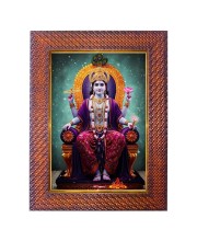 Mata Saraswati Photo Frame 21X25 Inch Religious Wall & Table Decor Frame | Mata Saraswati Spiritual Photo Frame For Home, Temple & Office (F18028X21X25)