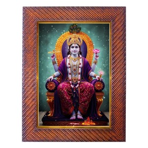 Mata Saraswati Photo Frame 17X21 Inch Religious Wall & Table Decor Frame | Mata Saraswati Spiritual Photo Frame For Home, Temple & Office (F18028X17X21)