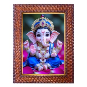 Mata Saraswati Photo Frame 21X25 Inch Religious Wall & Table Decor Frame | Mata Saraswati Spiritual Photo Frame For Home, Temple & Office (F18038X21X25)
