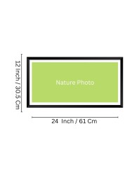 Nature Landscape Floating Frame Scenery Digital Print - (I5801) - 12x24 inch Modern Nature Wall Art for Living Room, Bedroom, Office, Hotels, Drawing Room